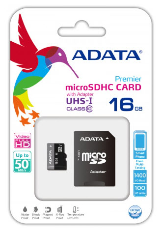 Micro SDHC kartica 16GB klasa 10 + SD adapter