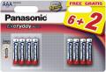 Baterija Panasonic LR03EPS/8BW 1,5V Alkalna