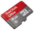 SanDisk Ultra UHI-I/Class 10 Micro SDHC 30MB/s - 8Gb